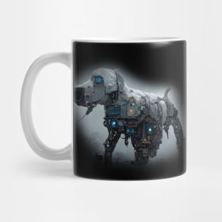 Labrador Retriever Surreal Steampunk Artwork, Dog Lover Mug